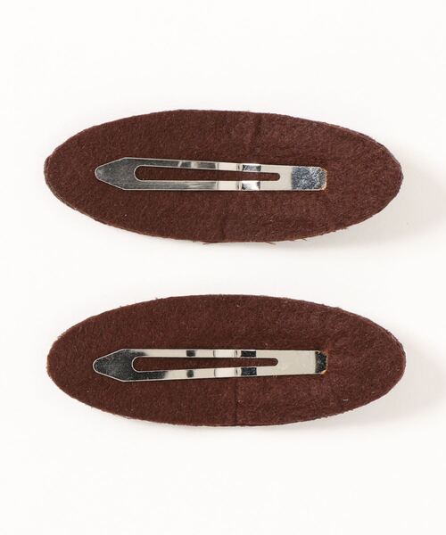 repipi armario（レピピ アルマリオ）の「☆セットアイテム☆ギンガムチェックパッチンピン（ヘアピン・キッズ・ブラック/ダークブラウン/ベージュ・FREE）」の4枚目の写真