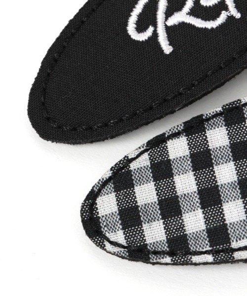 repipi armario（レピピ アルマリオ）の「☆セットアイテム☆ギンガムチェックパッチンピン（ヘアピン・キッズ・ブラック/ダークブラウン/ベージュ・FREE）」の7枚目の写真