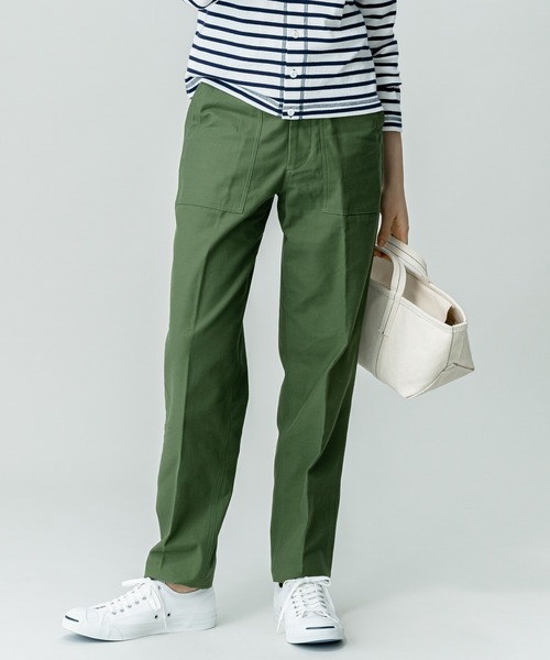 THE SHINZONE(ザ シンゾーン)の「【THE SHINZONE】BAKER PANTS WOMEN(その他パンツ・レディース・オリーブ・36/34/32)」の9枚目の写真