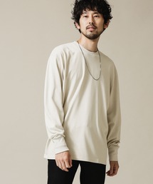 NANO universe | 《汗染み防止》Anti Soaked ヘビークルーネックワイドロングＴシャツ(Tシャツ/カットソー)