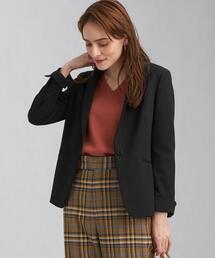 green label relaxing | ダブルクロス テーラード ジャケット -ウォッシャブル・ストレッチ・防シワ-(テーラードジャケット)