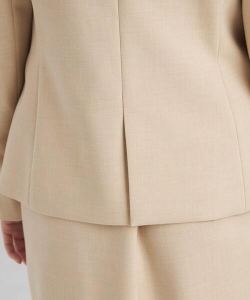 green label relaxing(グリーンレーベルリラクシング)の「ダブルクロス テーラード ジャケット -ウォッシャブル・ストレッチ・防シワ-(テーラードジャケット・レディース・ブラック/ライトグレー/ダークグレー・34/36/38/40/42/44/46)」の12枚目の写真