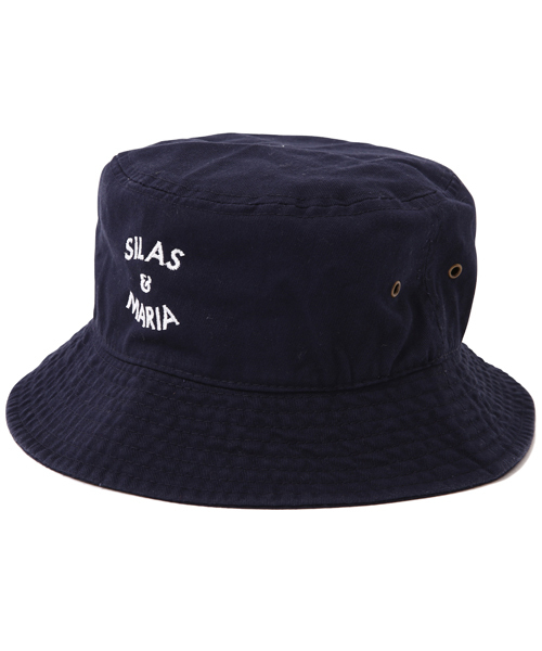 SILAS(サイラス)の「S&M BUCKET HAT(ハット・メンズ・ホワイト/ブラック/ネイビー/インディゴブルー・MEDIUM/LARGE)」の1枚目の写真