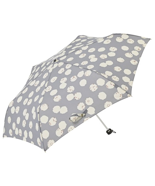 KATHARINE ROSS(キャサリンロス)の「【KATHARINE ROSS】nifty colors ふわふわポメラニアンドット折りたたみ雨傘 WEB限定(折りたたみ傘・レディース・グレー/ライトブルー・MEDIUM)」の18枚目の写真