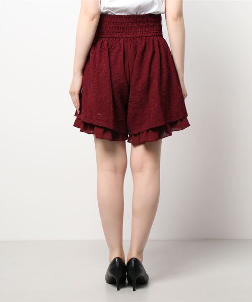 axes femme POETIQUE(アクシーズファムポエティック)の「ふくれジャカードキュロット(その他パンツ・レディース・ブラック/ネイビー/ワイン/グリーン/ブルー・MEDIUM)」の7枚目の写真
