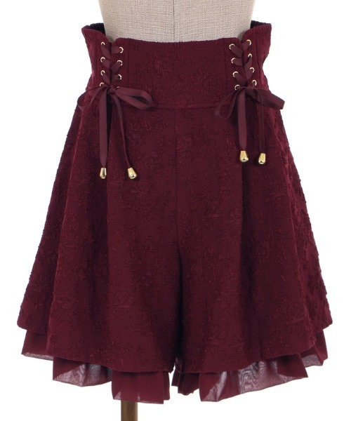axes femme POETIQUE(アクシーズファムポエティック)の「ふくれジャカードキュロット(その他パンツ・レディース・ブラック/ネイビー/ワイン/グリーン/ブルー・MEDIUM)」の8枚目の写真