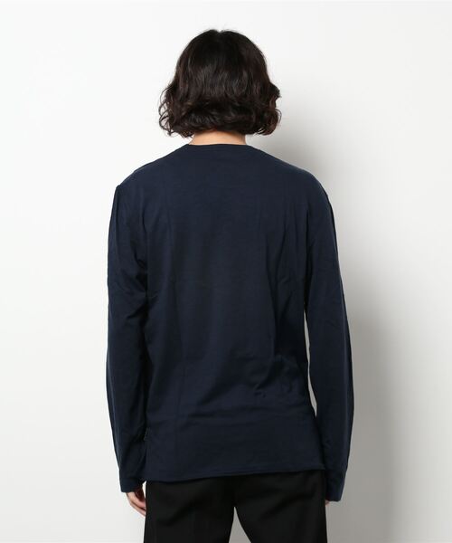SISLEY(シスレー)の「ラウンドネック長袖Tシャツ・カットソー(Tシャツ/カットソー・メンズ・ブラック/スミクロ/ホワイト/ネイビー・X-LARGE/SMALL/LARGE/MEDIUM)」の6枚目の写真