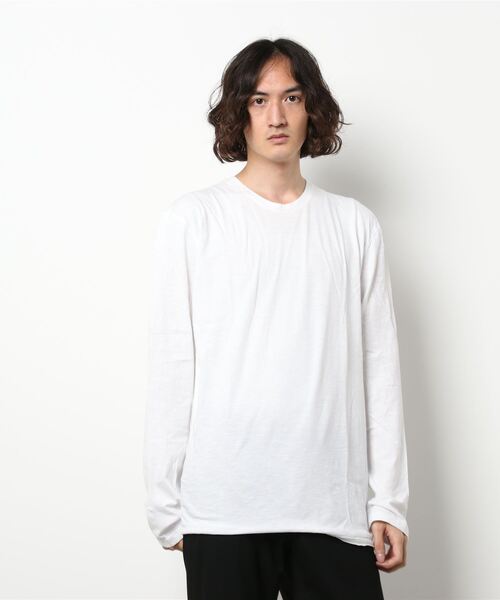 SISLEY(シスレー)の「ラウンドネック長袖Tシャツ・カットソー(Tシャツ/カットソー・メンズ・ブラック/スミクロ/ホワイト/ネイビー・X-LARGE/SMALL/LARGE/MEDIUM)」の17枚目の写真