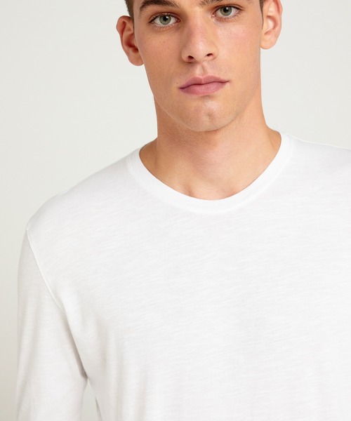 SISLEY(シスレー)の「ラウンドネック長袖Tシャツ・カットソー(Tシャツ/カットソー・メンズ・ブラック/スミクロ/ホワイト/ネイビー・X-LARGE/SMALL/LARGE/MEDIUM)」の10枚目の写真