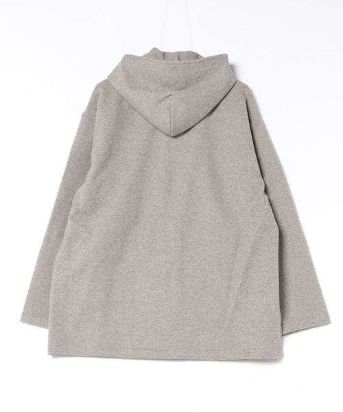 STYLEBLOCK(スタイルブロック)の「フェイクウールフードコート(その他アウター・メンズ・チャコール/グレー・L/M)」の3枚目の写真