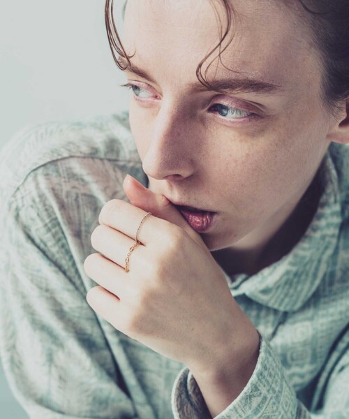 and cloud（アンドクラウド）の「Cutting Cable Chain/Cutball Chain Set Ring（リング・レディース・シルバー系その他/ゴールド系その他・S/L）」の10枚目の写真