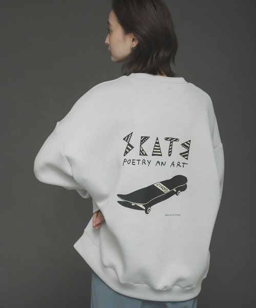 Mark Gonzales(マーク・ゴンザレス)の「『別注』Mark Gonzales × SOP マークゴンザレススフレスウェットB(スウェット・メンズ・ブラック/ブルー/ライトベージュ・MEDIUM/LARGE)」の3枚目の写真