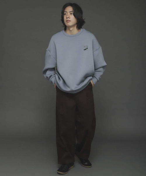 Mark Gonzales(マーク・ゴンザレス)の「『別注』Mark Gonzales × SOP マークゴンザレススフレスウェットB(スウェット・メンズ・ブラック/ブルー/ライトベージュ・MEDIUM/LARGE)」の7枚目の写真