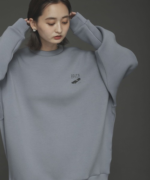 Mark Gonzales(マーク・ゴンザレス)の「『別注』Mark Gonzales × SOP マークゴンザレススフレスウェットB(スウェット・メンズ・ブラック/ブルー/ライトベージュ・MEDIUM/LARGE)」の9枚目の写真