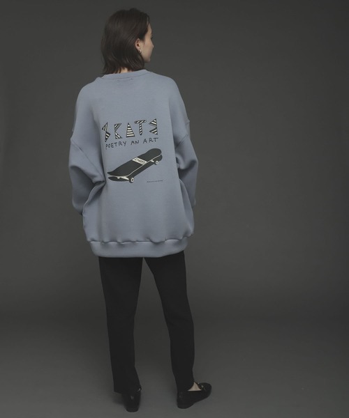 Mark Gonzales(マーク・ゴンザレス)の「『別注』Mark Gonzales × SOP マークゴンザレススフレスウェットB(スウェット・メンズ・ブラック/ブルー/ライトベージュ・MEDIUM/LARGE)」の14枚目の写真