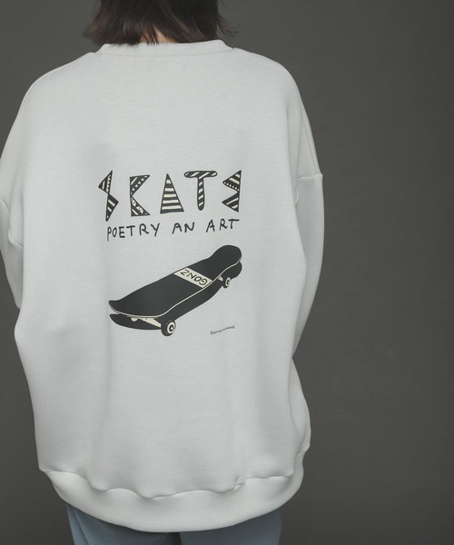 Mark Gonzales(マーク・ゴンザレス)の「『別注』Mark Gonzales × SOP マークゴンザレススフレスウェットB(スウェット・メンズ・ブラック/ブルー/ライトベージュ・MEDIUM/LARGE)」の17枚目の写真