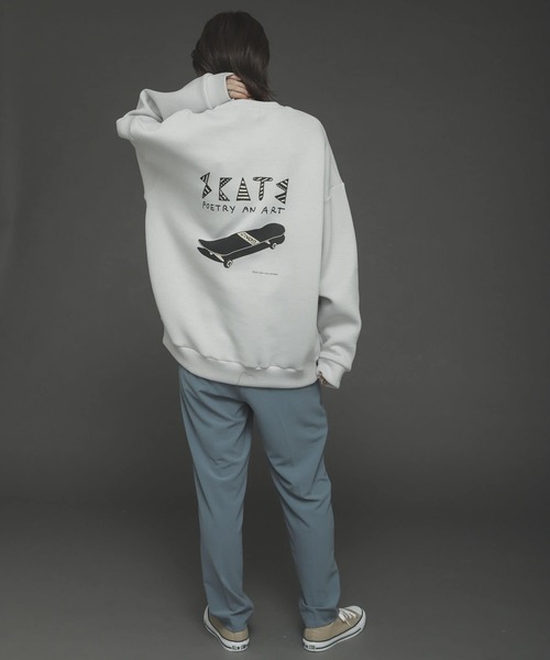 Mark Gonzales(マーク・ゴンザレス)の「『別注』Mark Gonzales × SOP マークゴンザレススフレスウェットB(スウェット・メンズ・ブラック/ブルー/ライトベージュ・MEDIUM/LARGE)」の20枚目の写真