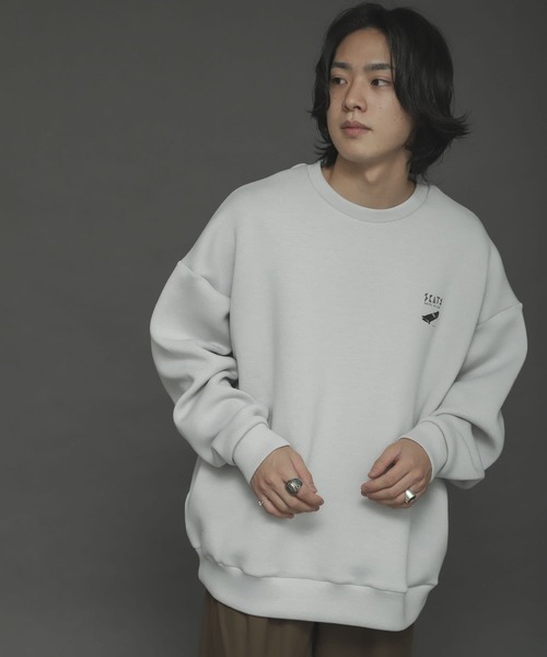 Mark Gonzales(マーク・ゴンザレス)の「『別注』Mark Gonzales × SOP マークゴンザレススフレスウェットB(スウェット・メンズ・ブラック/ブルー/ライトベージュ・MEDIUM/LARGE)」の22枚目の写真