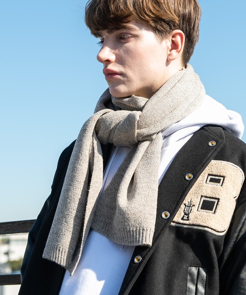 ８(eight)（エイト）の「無地マフラー大（マフラー・メンズ・チャコールグレー/ブラック/ベージュ/ブラウン/グレー/カーキ/ピンク/ブルー/アイボリー/ライトブラウン/ミント/マスタード/霜降りグレー/チョコ/ベージュ系その他/ライトベージュ・FREE）」の11枚目の写真