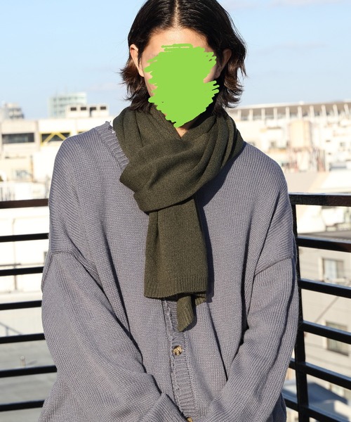 ８(eight)（エイト）の「無地マフラー大（マフラー・メンズ・チャコールグレー/ブラック/ベージュ/ブラウン/グレー/カーキ/ピンク/ブルー/アイボリー/ライトブラウン/ミント/マスタード/霜降りグレー/チョコ/ベージュ系その他/ライトベージュ・FREE）」の13枚目の写真