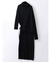 アンシェヌマン Enchainement ロングワンピース 刺しゅう ブラック黒 ARANCIA ブラックフォーマル 黒 ロングワンピース 9号 礼服 喪服