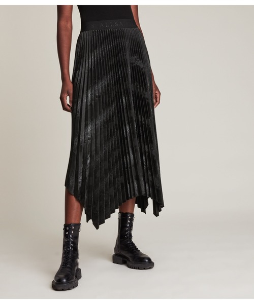 ALLSAINTS(オールセインツ)の「PHIA SNAKE MAXI SKIR | PHIA SNAKE MAXI スカート(スカート・レディース・ブラック・6/8/10/4)」の10枚目の写真