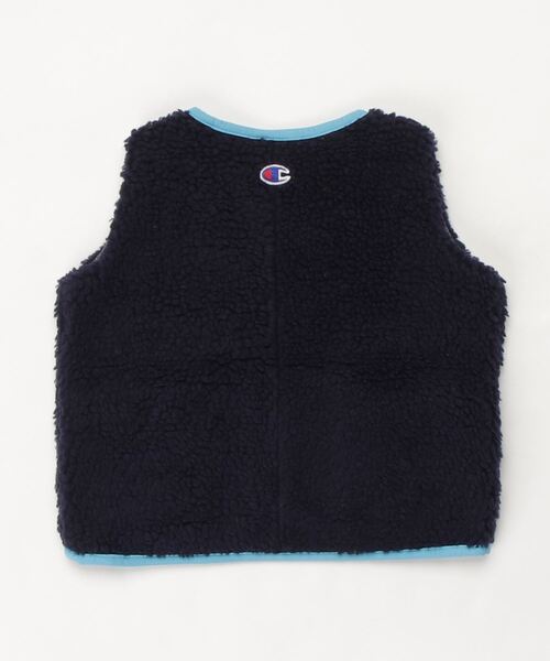 Champion(チャンピオン)の「【Champion/チャンピオン】キッズ キャンパス フルジップベスト(ベスト・キッズ・ネイビー/チャコール/ブラウン/カーキ・100/110/130/120/140)」の5枚目の写真