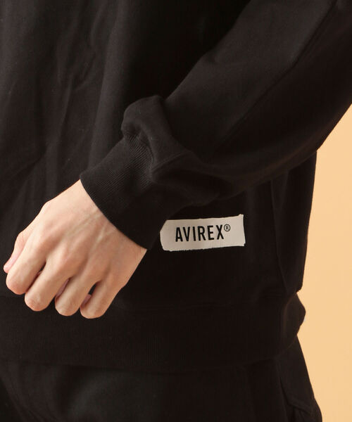 AVIREX(アヴィレックス)の「ビッグロゴ スウェット 4/ L/S BIG LOGO SWEAT 4 / アヴィレックス / AVIREX(スウェット・メンズ・ブラック/ブラウン/サックスブルー/グレー系・MEDIUM/LARGE/X-LARGE/XX-LARGE)」の11枚目の写真