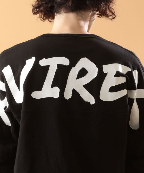 AVIREX(アヴィレックス)の「ビッグロゴ スウェット 4/ L/S BIG LOGO SWEAT 4 / アヴィレックス / AVIREX(スウェット・メンズ・ブラック/ブラウン/サックスブルー/グレー系・MEDIUM/LARGE/X-LARGE/XX-LARGE)」の13枚目の写真