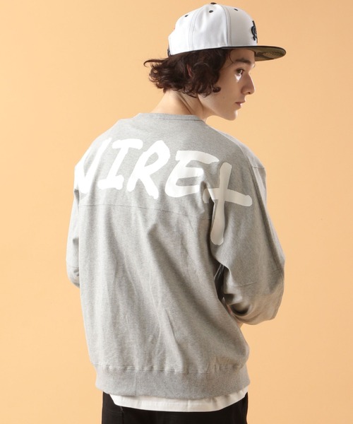 AVIREX(アヴィレックス)の「ビッグロゴ スウェット 4/ L/S BIG LOGO SWEAT 4 / アヴィレックス / AVIREX(スウェット・メンズ・ブラック/ブラウン/サックスブルー/グレー系・MEDIUM/LARGE/X-LARGE/XX-LARGE)」の3枚目の写真