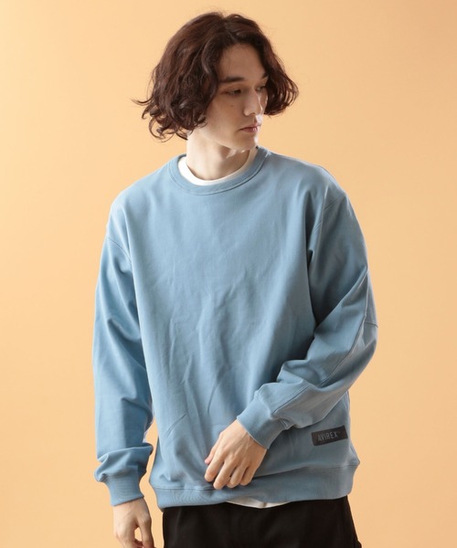 AVIREX(アヴィレックス)の「ビッグロゴ スウェット 4/ L/S BIG LOGO SWEAT 4 / アヴィレックス / AVIREX(スウェット・メンズ・ブラック/ブラウン/サックスブルー/グレー系・MEDIUM/LARGE/X-LARGE/XX-LARGE)」の4枚目の写真
