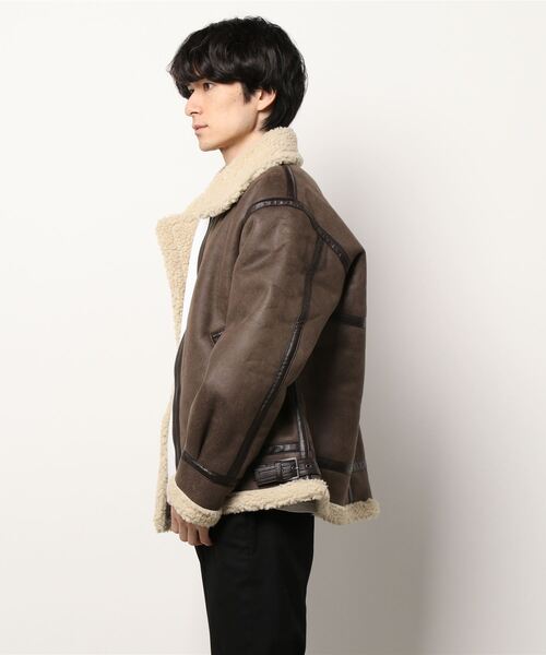 【ALPHA INDUSTRIES／アルファインダストリーズ】フェイクムートンボアジャケット　B-3ジャケット TA1548