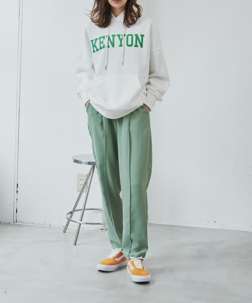 Auntie Rosa Holiday（アンティローザホリデー）の「カラーテーパードイージーパンツ（スラックス・レディース・パープル/イエロー/グリーン・SMALL/MEDIUM）」の15枚目の写真