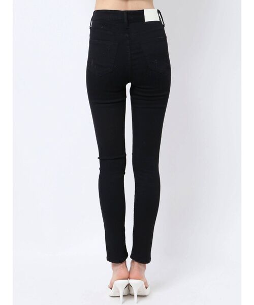 GYDA（ジェイダ）の「ハイウエストカラーダメージスキニーパンツ（その他パンツ・レディース・アイボリー/ブラック・X-SMALL/SMALL/MEDIUM）」の12枚目の写真