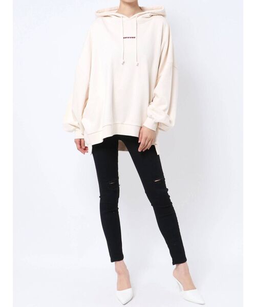 GYDA（ジェイダ）の「ハイウエストカラーダメージスキニーパンツ（その他パンツ・レディース・アイボリー/ブラック・X-SMALL/SMALL/MEDIUM）」の17枚目の写真