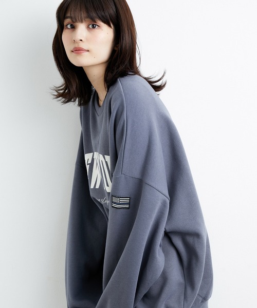 JUNRED（ジュンレッド）の「NEW YORKスウェットクルー（スウェット・メンズ・チャコールグレー/ミント/ブルー・S/M/L）」の7枚目の写真