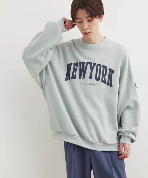 JUNRED（ジュンレッド）の「NEW YORKスウェットクルー（スウェット・メンズ・チャコールグレー/ミント/ブルー・S/M/L）」の12枚目の写真