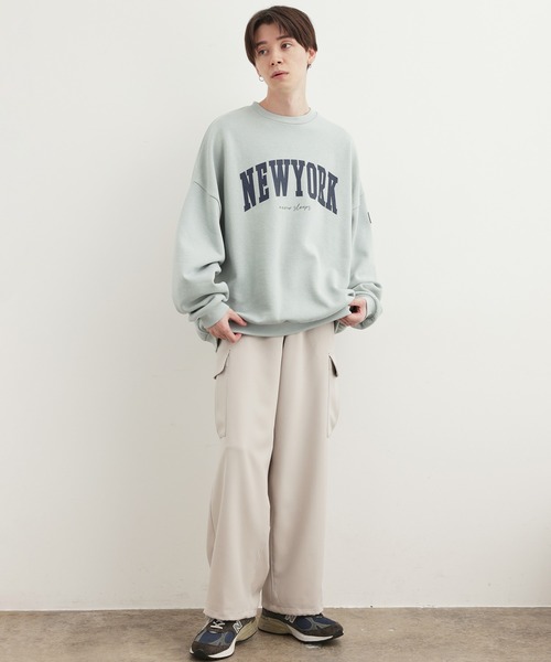 JUNRED（ジュンレッド）の「NEW YORKスウェットクルー（スウェット・メンズ・チャコールグレー/ミント/ブルー・S/M/L）」の17枚目の写真