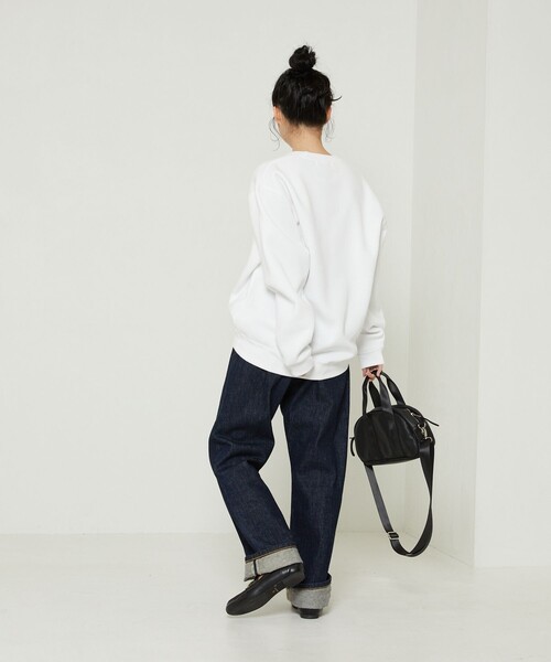FREAK'S STORE(フリークスストア)の「Dog Pointer Art Sweat Shirt/ポインタードッグプリントスウェット(犬スウェット)(スウェット・レディース・ホワイト/ライトグレー・フリ-)」の14枚目の写真