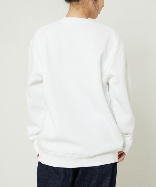 FREAK'S STORE(フリークスストア)の「Dog Pointer Art Sweat Shirt/ポインタードッグプリントスウェット(犬スウェット)(スウェット・レディース・ホワイト/ライトグレー・フリ-)」の8枚目の写真