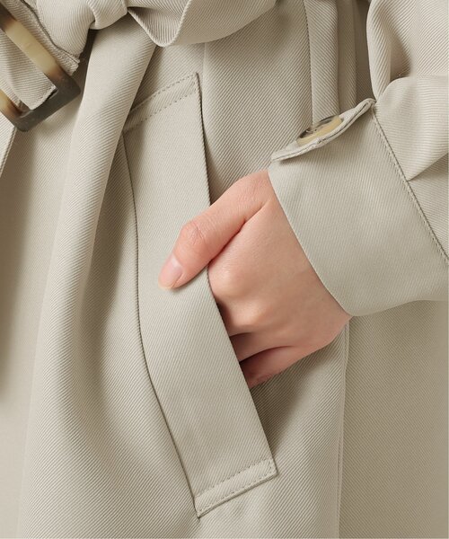 frames RAY CASSIN(フレームスレイカズン)の「2WAYカラーボリュームスリーブコート(ステンカラーコート・レディース・ベージュ/グレイッシュベージュ・FREE)」の20枚目の写真