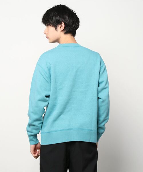 BARNS OUTFITTERS(バーンズアウトフィッターズ)の「バーンズ アウトフィッターズ BR-8441 TSURI-AMI(吊り編み)ワイド クルーネック スウェットシャツ(スウェット・メンズ・ターコイズブルー/グレー/ホワイト/ブラック・M/L)」の6枚目の写真