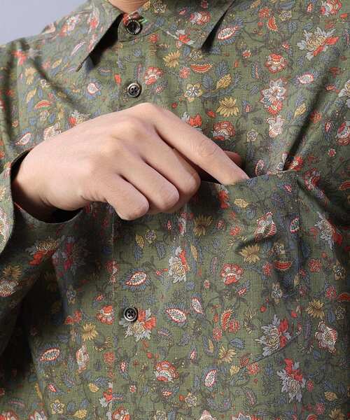 TAKEO KIKUCHI(タケオキクチ)の「◆フローラルパターン 総柄プリント シャツ(シャツ/ブラウス・メンズ・ブラウン系1/オリーブ系/ネイビー系・01/02/03/04)」の16枚目の写真