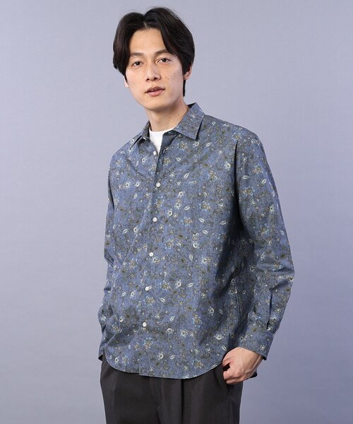 TAKEO KIKUCHI(タケオキクチ)の「◆フローラルパターン 総柄プリント シャツ(シャツ/ブラウス・メンズ・ブラウン系1/オリーブ系/ネイビー系・01/02/03/04)」の19枚目の写真
