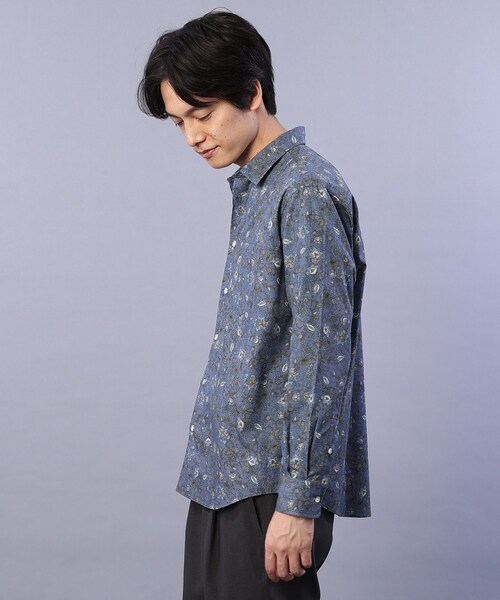 TAKEO KIKUCHI(タケオキクチ)の「◆フローラルパターン 総柄プリント シャツ(シャツ/ブラウス・メンズ・ブラウン系1/オリーブ系/ネイビー系・01/02/03/04)」の20枚目の写真