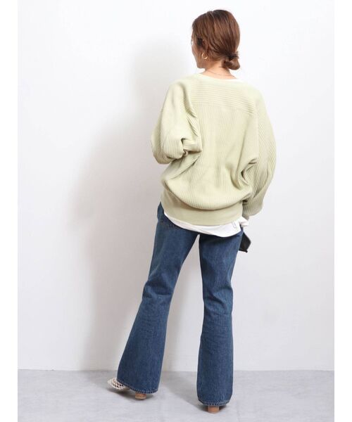 Ungrid（アングリッド）の「ショートカットルーズカーデ ( クルーネックカーディガン )（カーディガン/ボレロ・レディース・チャコールグレー/アイボリー/グリーン系その他・FREE）」の10枚目の写真