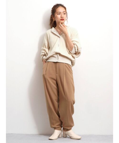 Ungrid（アングリッド）の「ショートカットルーズカーデ ( クルーネックカーディガン )（カーディガン/ボレロ・レディース・チャコールグレー/アイボリー/グリーン系その他・FREE）」の13枚目の写真