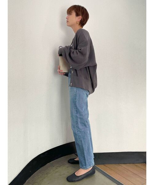 Ungrid（アングリッド）の「ショートカットルーズカーデ ( クルーネックカーディガン )（カーディガン/ボレロ・レディース・チャコールグレー/アイボリー/グリーン系その他・FREE）」の20枚目の写真