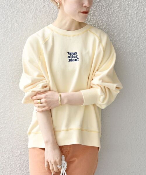 希少 美品 04年製 コムデギャルソン ラインスリーブ スウェット プルオーバー WEB限定】SHIPS any:〈洗濯機可能〉USA コットン 裏起毛 コクーン プル