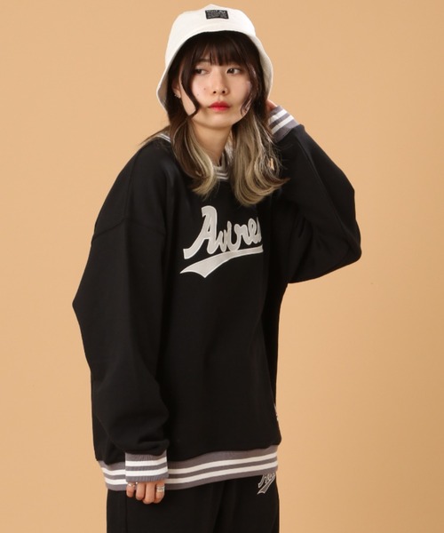 AVIREX(アヴィレックス)の「【直営店限定】ベースボール リブライン クルーネック スウェット / BASEBALL RIB LINE CREW NECK SWEAT / アヴィレックス /(スウェット・レディース・ブラック/ライトグレー・XX-LARGE/X-LARGE/LARGE/MEDIUM)」の5枚目の写真
